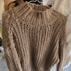 Chunky Knit Brown Sweater
